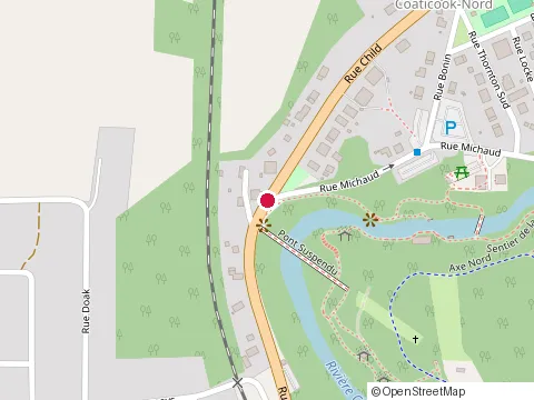 Location of Clair de Lune, Gîte Touristique, Foresta Lumina B&B Coaticook at 712 Rue Child, Coaticook