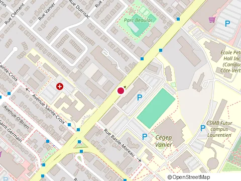 Location of Commission Scolaire Marguerite-Bourgeoys at 1100 boulevard de la Cote-Vertu, Saint-Laurent