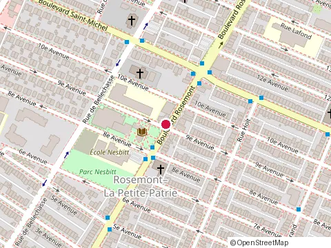 Location of Complexe Aquatique Rosemont at 6150 9E Avenue, Montréal