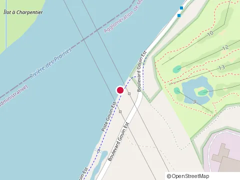 Location of Complexe Sportif Saint-Jean-Vianney at 12640 boulevard Gouin E, Montréal