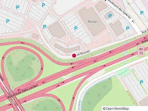 Location of Comptoir Pro Chez Rona+ at 1500 Rue Bouvier, Québec
