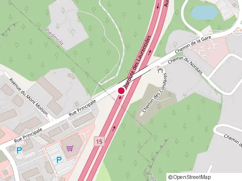 Location of Couche-Tard at 1050 Laurentian Autoroute, Saint-Jérôme