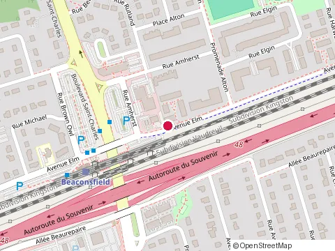 Location of Couche-Tard at 99 Elm Ave, Beaconsfield