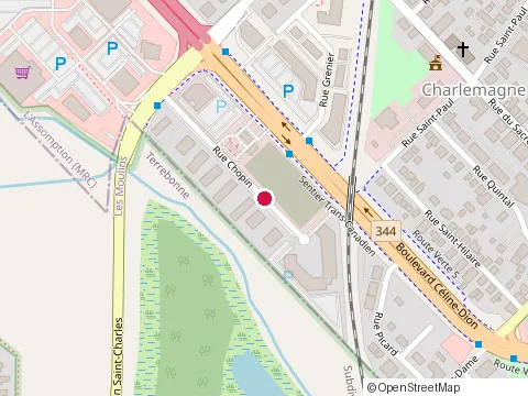 Location of Couche-Tard at 125 Blvd C Line Dion, Charlemagne