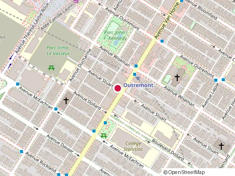 Location of Couche-Tard at 1409 Ave Van Horne, Outremont