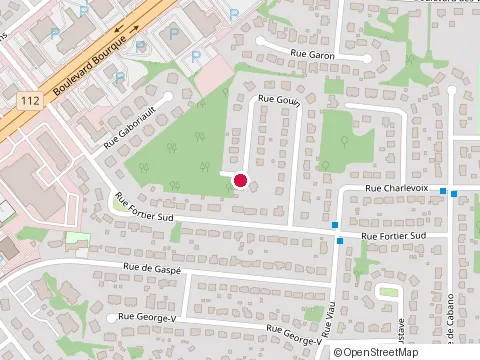 Location of Couche-Tard at 4475 Bourque Boul, Rock Forest