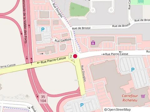 Location of Couche-Tard at 525 Rue Pierre-Caisse, Saint-Jean-sur-Richelieu