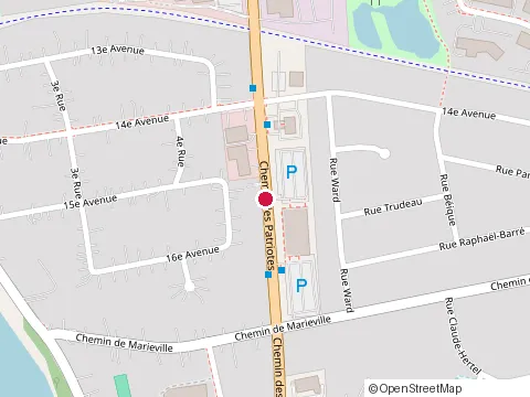 Location of Couche-Tard at 1402 Chemin des Patriotes, Richelieu