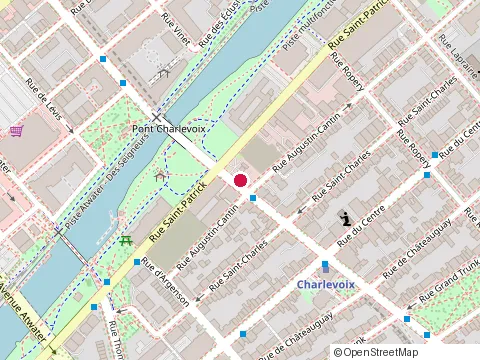 Location of Couche-Tard Inc at 1361 Rue Charlevoix, Montréal