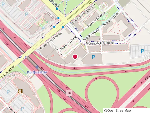 Location of Courtyard Montreal Brossard at 3300 de l'Éclipse Rue, Brossard