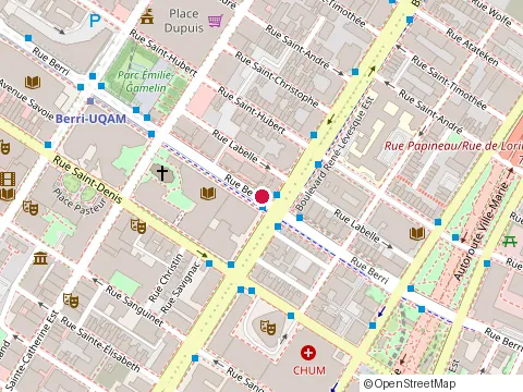 Location of Cpd Quartier Latin at 1255 Rue Berri, Montréal