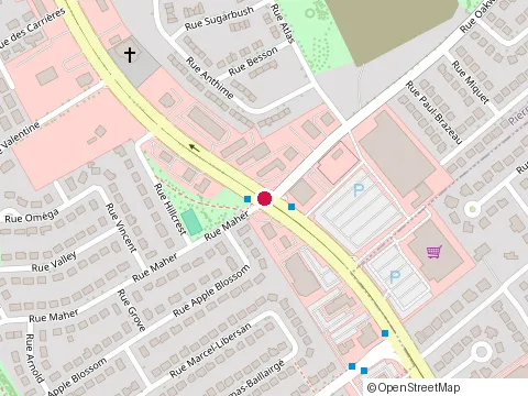 Location of Dairy Queen at 4501 Boul St. Charles, Pierrefonds