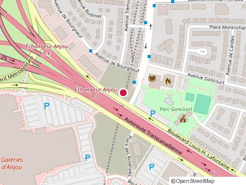 Location of Desjardins - Anjou at 7755 Bd Louis H. la Fontaine, Anjou