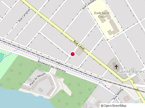 Location of Desjardins Entreprises - Bureau du Granit at 3577 Rue Maisonneuve, Lac-Mégantic