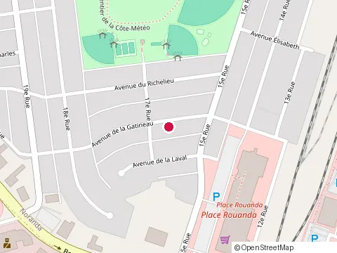 Location of Dollarama at 4 15E Rue Rouanda, Rouyn-Noranda