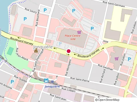 Location of Dollarama at Place Centre-Ville 3880 Bd Harvey, Jonquière