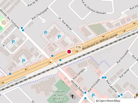 Emplacement de Dollarama au 191 Carrefour des Trinitaires, Saint-Basile-le-Grand