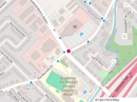 Location of Dollarama at Rue Blainville Centre René A. Robert 450, Sainte-Thérèse