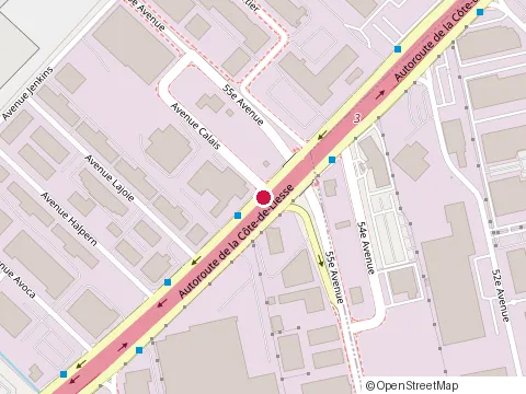 Location of Equinox at 104 9045 de la Côte-de-Liesse Rd, Dorval