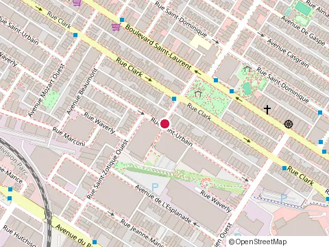 Location of Gestion Informatique Servicenow Canada at 6650 Rue Saint-Urbain Bureau 500, Montréal