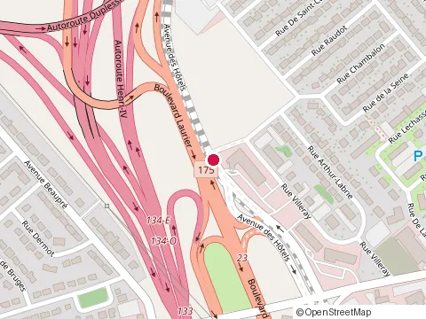 Location of Holiday Inn Express Quebec Sainte-Foy at 3145 Avenue des Hôtels, Québec