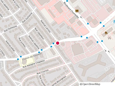 Location of Home Depot District Office at 2100 boulevard du Souvenir, Laval
