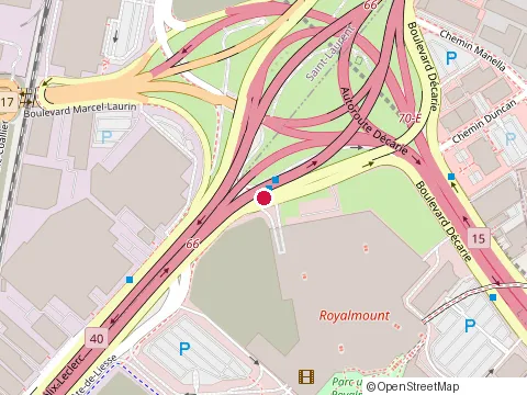 Location of Hub International Limitée at 500-8500 boulevard Décarie, Mont-Royal