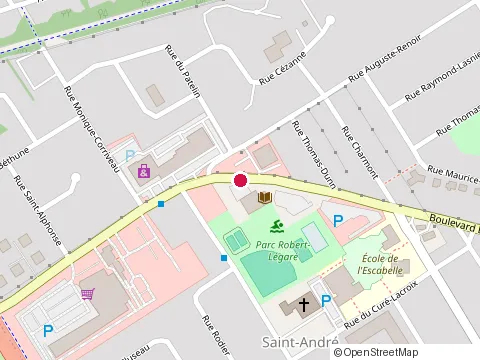 Location of Jean Coutu at 2160 Boulevard Bastien, Québec
