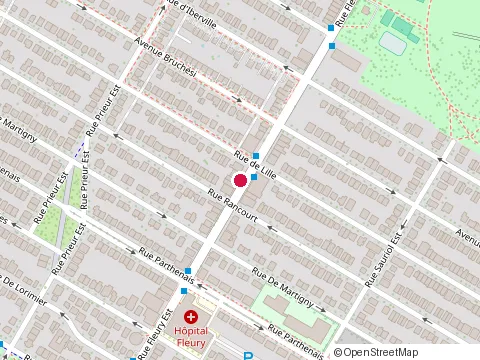 Location of Jean Coutu at 2330 Rue Fleury Est, Montréal