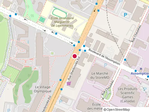 Location of Kfc at 5272 Rue Sherbrooke Ouest, Montréal