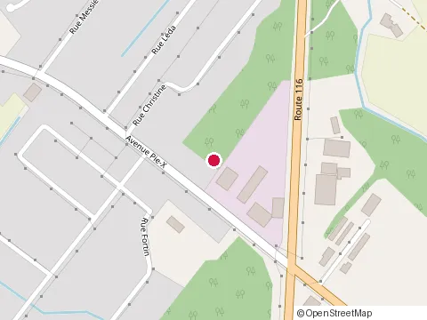 Location of l’Agora Parc at 378 Av. Pie-X Local 101, Saint-Christophe-d
