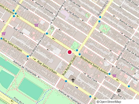 Location of Lacoste Canada Inc at 4200 boulevard Saint-Laurent, Montréal