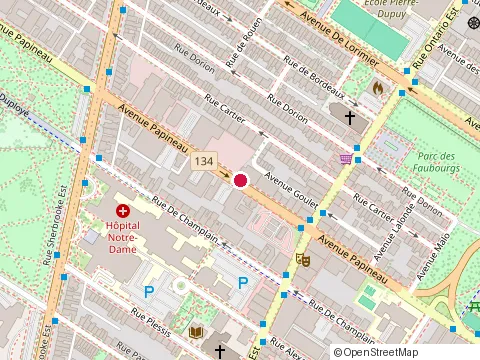 Location of Mcdonald'S at 2010 avenue Papineau, Montréal