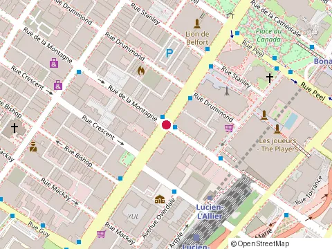 Location of Mcdonald'S at 1016 de la Montagne, Montréal