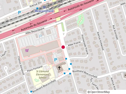 Location of Mcdonald'S at 44 Blvd Saint-Charles, Beaconsfield