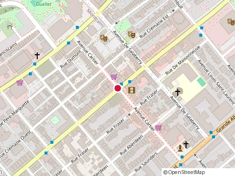 Location of Metro at 977 Avenue Cartier, Québec