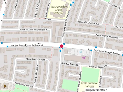 Emplacement de Metro au 6500 Boulevard Joseph-Renaud, Anjou