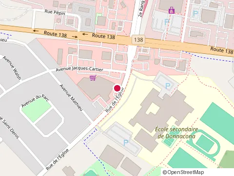 Location of Metro Donnacona at 325 Rue de l'Église, Donnacona