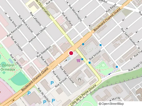 Location of Metro Ferland Centre-Ville at 707 Bd Charest O, Québec
