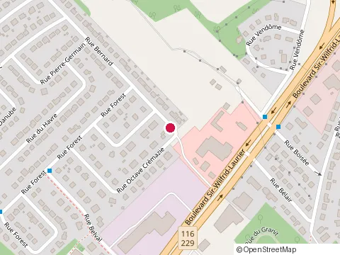 Emplacement de Metro Marieville au 140 Rue Ouellette, Marieville