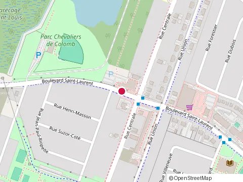 Location of Metro Plus Cardinal Ste-Catherine at 5480 Boul Saint-Laurent, Sainte-Catherine