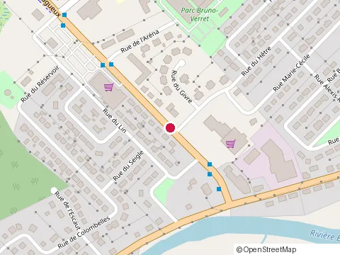 Location of Metro Plus Laroche St-Etienne at Rte Lagueux, Levis