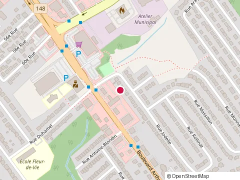 Emplacement de Metro Plus Perrier & Martel au 6155 Bd Arthur-Sauvé, Laval