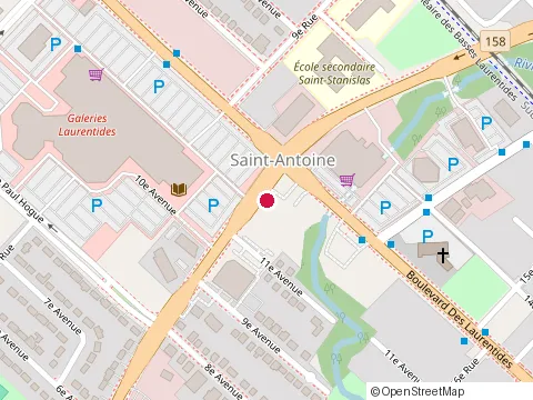Location of Metro Plus Thibeault St-Antoine at 633 Bd des Laurentides, Saint-Jérôme