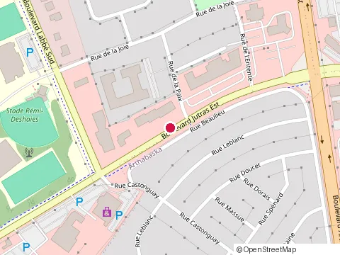 Location of Metro Plus Victoriaville at 435 Bd Jutras E Estates, Victoriaville