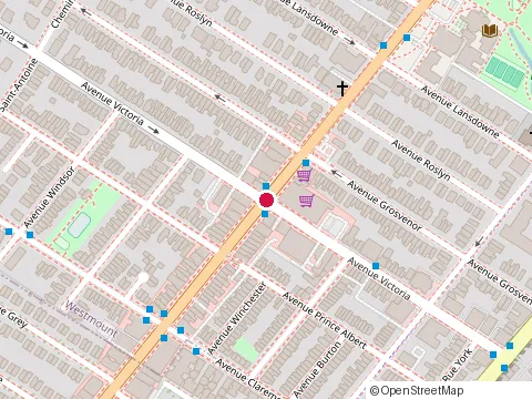 Emplacement de Metro Westmount au 4840 Sherbrooke St W, Westmount