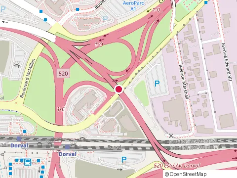 Location of Napa Lounge, Dorval