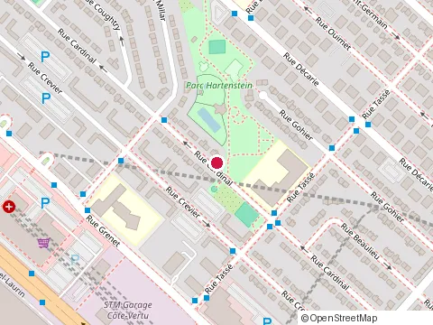 Location of Parc Hartenstein at 1505 Cardinal St, Montréal