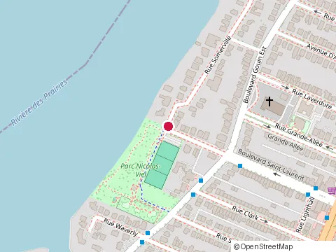 Location of Parc Nicolas Viel at 11000 Boulevard Saint-Laurent, Montréal