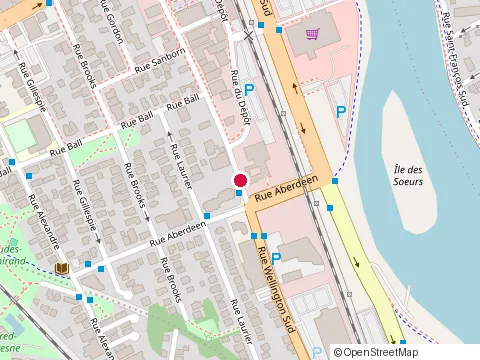 Location of Studio Kiu at 250 Rue du Dépôt, Sherbrooke